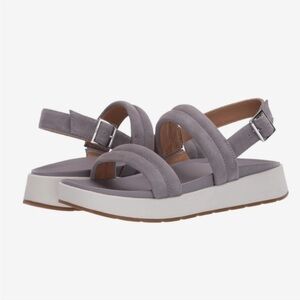 UGG Grey Lynnden Sandals Size 7 with Box